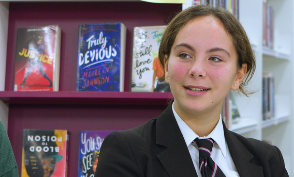 Young people in conversation