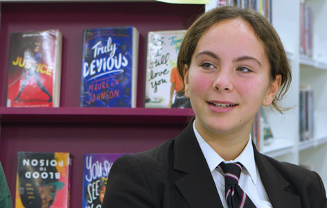 Young people in conversation