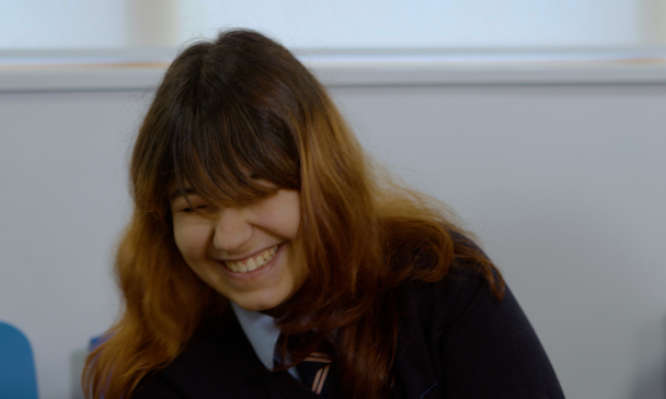 Young people in conversation