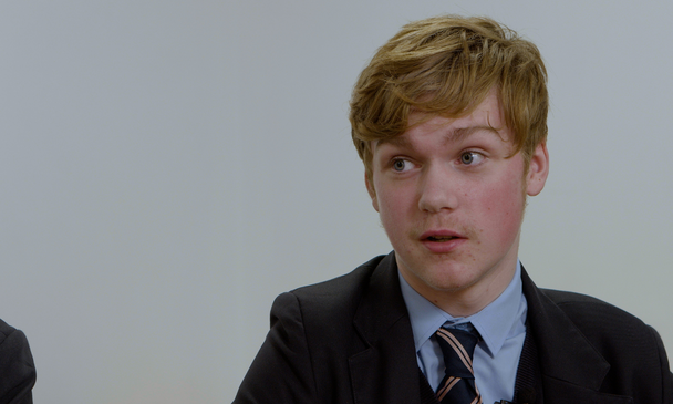 Young people in conversation